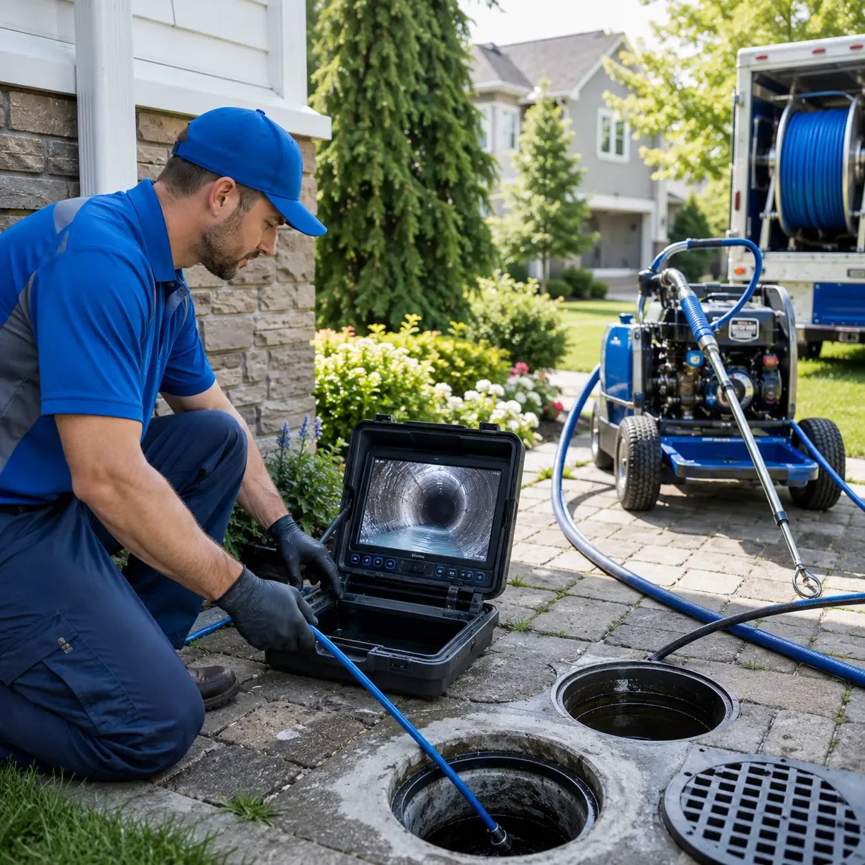 Outdoor drain cleaning professionals serving Cyclone, WV
